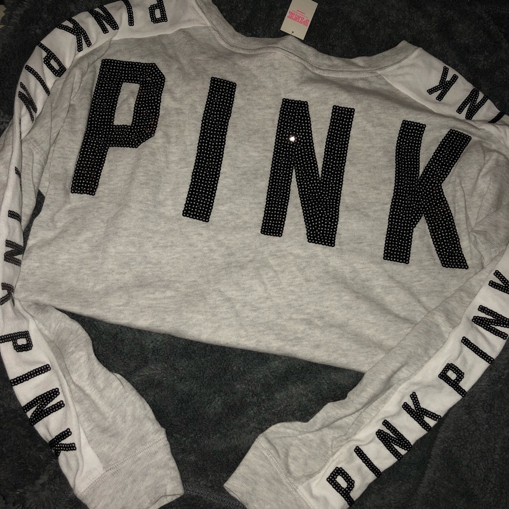 Victoria Secret pink bling long sleeve shirt
